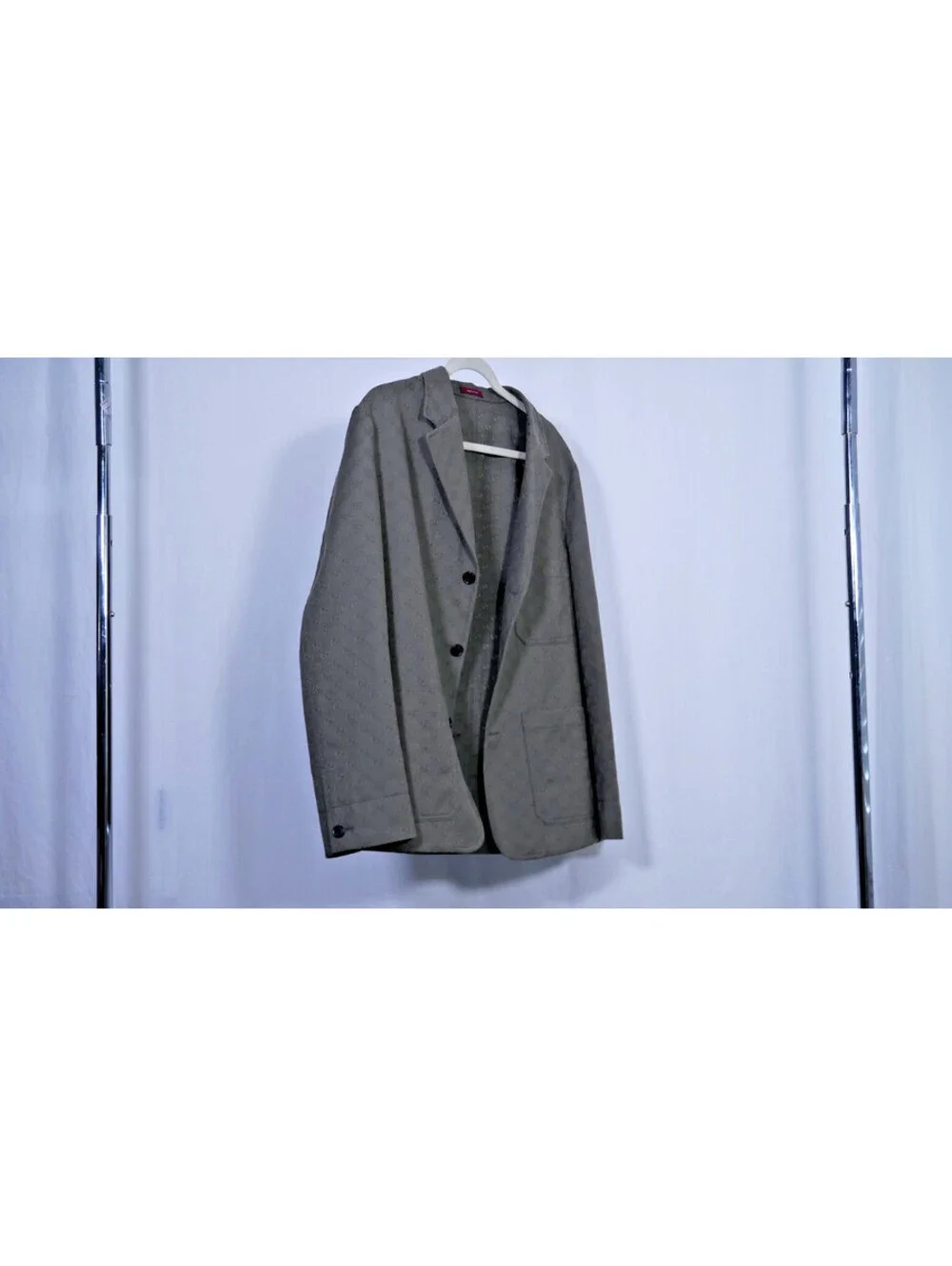 Gucci GG Monogram Canvas Blazer Olive Made in Italy Men's Size US 40R